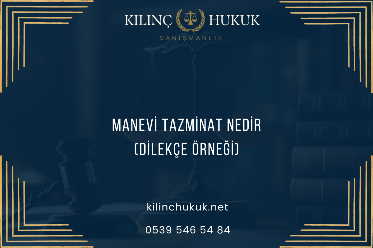 Manevi Tazminat Nedir (Dilekçe Örneği)